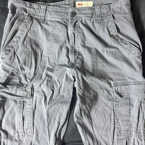 Wrangler Men's Cargo Pants Gray Outdoor Hiking Relaxed Fit Stretch 34x30 - Picture 5 of 12